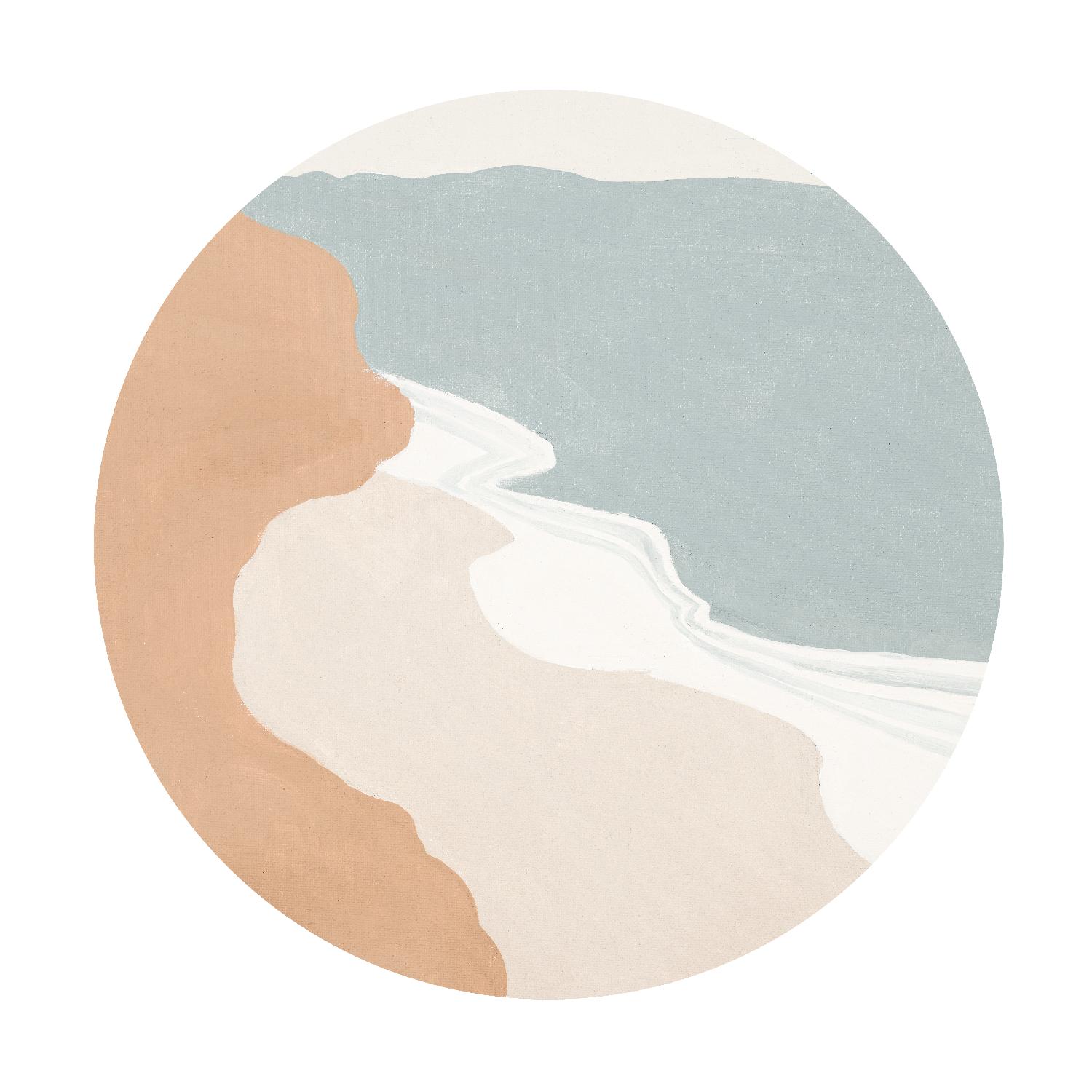 Mid Century Landscape Circle I